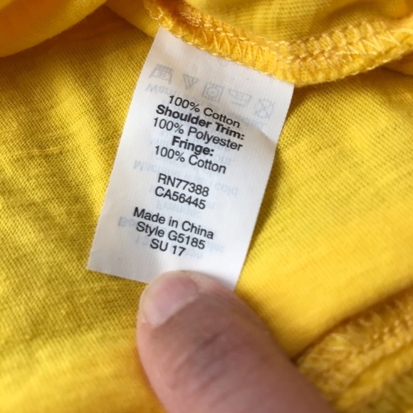 Jcrew yellow fringe tank top - Picture 6 of 6